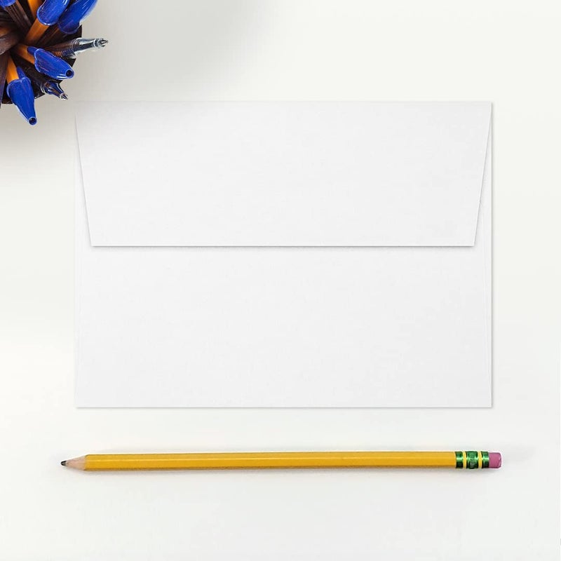 LUXPaper A7 Invitation Envelopes | Peel & Press | 5 1/4" x 7 1/4" | White | 80lb. Text | 100% Recycled | 50 Qty - Image 4